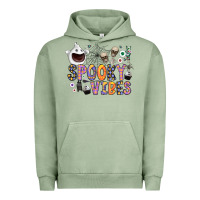 Pigment Oil Green spooky vibes Urban Hoodie - CowhideDigitalArt