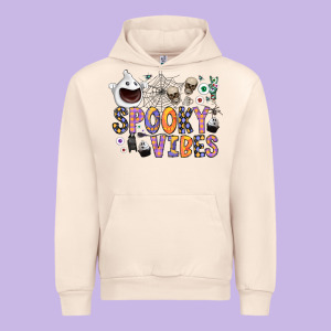 Spooky Vibes Urban Hoodie Designed By Cowhidedigitalart