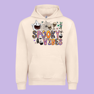 Spooky Vibes Urban Hoodie Designed By Cowhidedigitalart