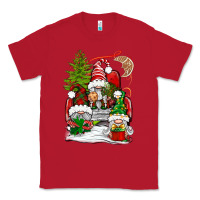 Red christmas gnome truck Classic Tee - BundleAndBundleShop