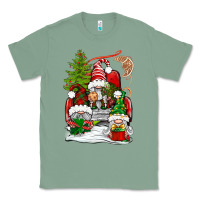 Sage christmas gnome truck Classic Tee - BundleAndBundleShop