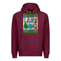 Burgundy lake life air freshener Premium Hoodie - HRA Design Shop