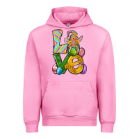 Fuchsia Pink Love gnome Easter Urban Hoodie - Neo Western