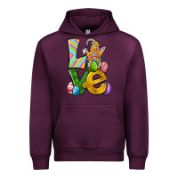 Mauve Wine Love gnome Easter Urban Hoodie - Neo Western