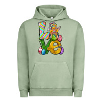 Pigment Oil Green Love gnome Easter Urban Hoodie - Neo Western