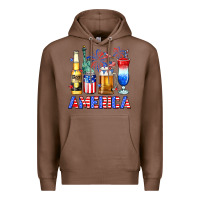 Chestnut 4th of July American drinks America Premium Hoodie - Neo Western