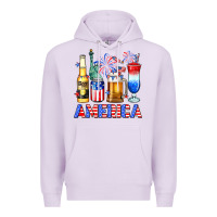 Lilac 4th of July American drinks America Premium Hoodie - Neo Western