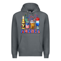 Rock 4th of July American drinks America Premium Hoodie - Neo Western