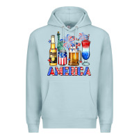 Blue Mist 4th of July American drinks America Premium Hoodie - Neo Western