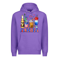 4th Of July American Drinks America Premium Hoodie | Teevron