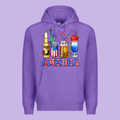 4th Of July American Drinks America Premium Hoodie Designed By Neo Western