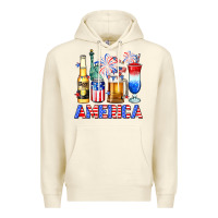 Sandshell 4th of July American drinks America Premium Hoodie - Neo Western