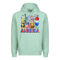 Seafoam 4th of July American drinks America Premium Hoodie - Neo Western