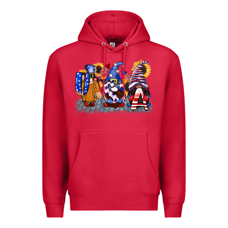 Usa 4th Of July Gnomes  4th Of July Premium Hoodie by CowGirlArtShop | Teevron