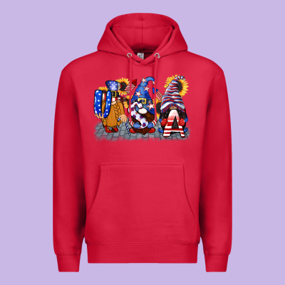 Usa 4th Of July Gnomes  4th Of July Premium Hoodie Designed By Cowgirlartshop