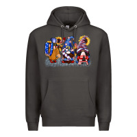 Smoke USA 4th of July gnomes  4th of july Premium Hoodie - CowGirlArtShop