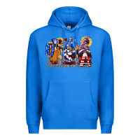 True Royal USA 4th of July gnomes  4th of july Premium Hoodie - CowGirlArtShop