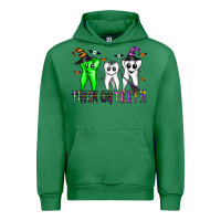 Emerald trick or teeth Urban Hoodie - CowhideDigitalArt