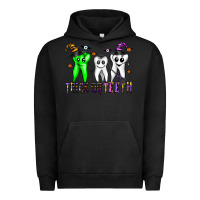 Pigment Black trick or teeth Urban Hoodie - CowhideDigitalArt