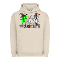 Pigment French Oak trick or teeth Urban Hoodie - CowhideDigitalArt