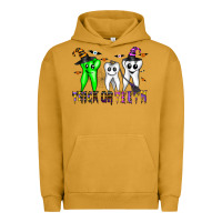 Pigment Peanut Butter trick or teeth Urban Hoodie - CowhideDigitalArt