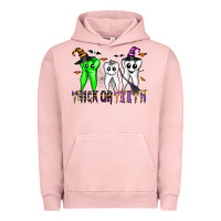 Pigment Salmon trick or teeth Urban Hoodie - CowhideDigitalArt