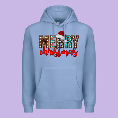 Merry Christmas Premium Hoodie Designed By Cowhidedigitalart