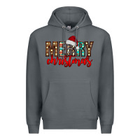 Rock merry christmas Premium Hoodie - CowhideDigitalArt