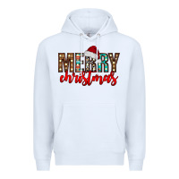 White merry christmas Premium Hoodie - CowhideDigitalArt