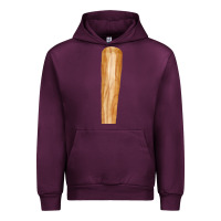 Mauve Wine wooden baseball Urban Hoodie - FaDigitalArtStudio