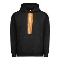 Pigment Black wooden baseball Urban Hoodie - FaDigitalArtStudio