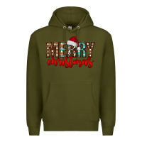 Army Green merry christmas Premium Hoodie - CowhideDigitalArt