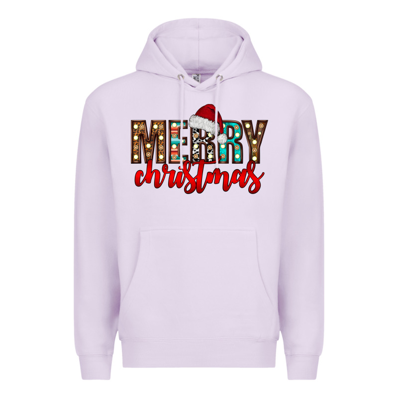 Merry Christmas Premium Hoodie by CowhideDigitalArt | Teevron