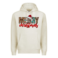 Oatmeal Heather merry christmas Premium Hoodie - CowhideDigitalArt