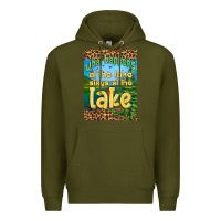 Army Green what happens at the lake stays at the lake air freshener Premium Hoodie - HRA Design Shop