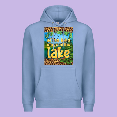 What Happens At The Lake Stays At The Lake Air Freshener Premium Hoodie Designed By Hra Design Shop