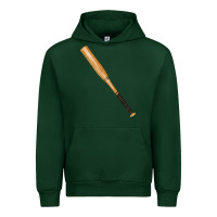 Forest Green wooden softball bat Urban Hoodie - FaDigitalArtStudio