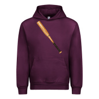 Mauve Wine wooden softball bat Urban Hoodie - FaDigitalArtStudio