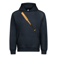 Navy wooden softball bat Urban Hoodie - FaDigitalArtStudio