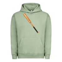 Pigment Oil Green wooden softball bat Urban Hoodie - FaDigitalArtStudio