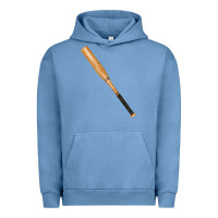 Pigment Pebble Blue wooden softball bat Urban Hoodie - FaDigitalArtStudio