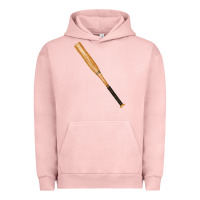 Pigment Salmon wooden softball bat Urban Hoodie - FaDigitalArtStudio
