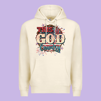 This Is God Country 4th Of July Premium Hoodie Designed By Cowgirlartshop