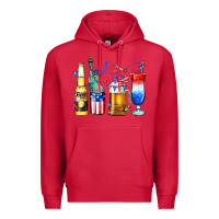 Cardinal 4th of July American drinks Premium Hoodie - Neo Western