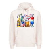 Pale Pink 4th of July American drinks Premium Hoodie - Neo Western