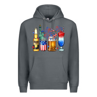 Rock 4th of July American drinks Premium Hoodie - Neo Western