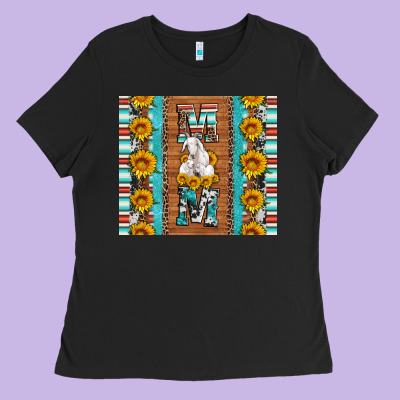 Goat Family Mom Sunflowers Serape Leopard Cowhide Tumbler Ladies Tee Designed By Artiststas