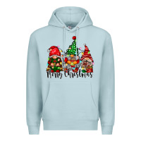 Blue Mist merry christmas gnomes Premium Hoodie - CowhideDigitalArt