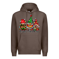 Coffee merry christmas gnomes Premium Hoodie - CowhideDigitalArt