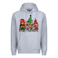 Heather Grey merry christmas gnomes Premium Hoodie - CowhideDigitalArt